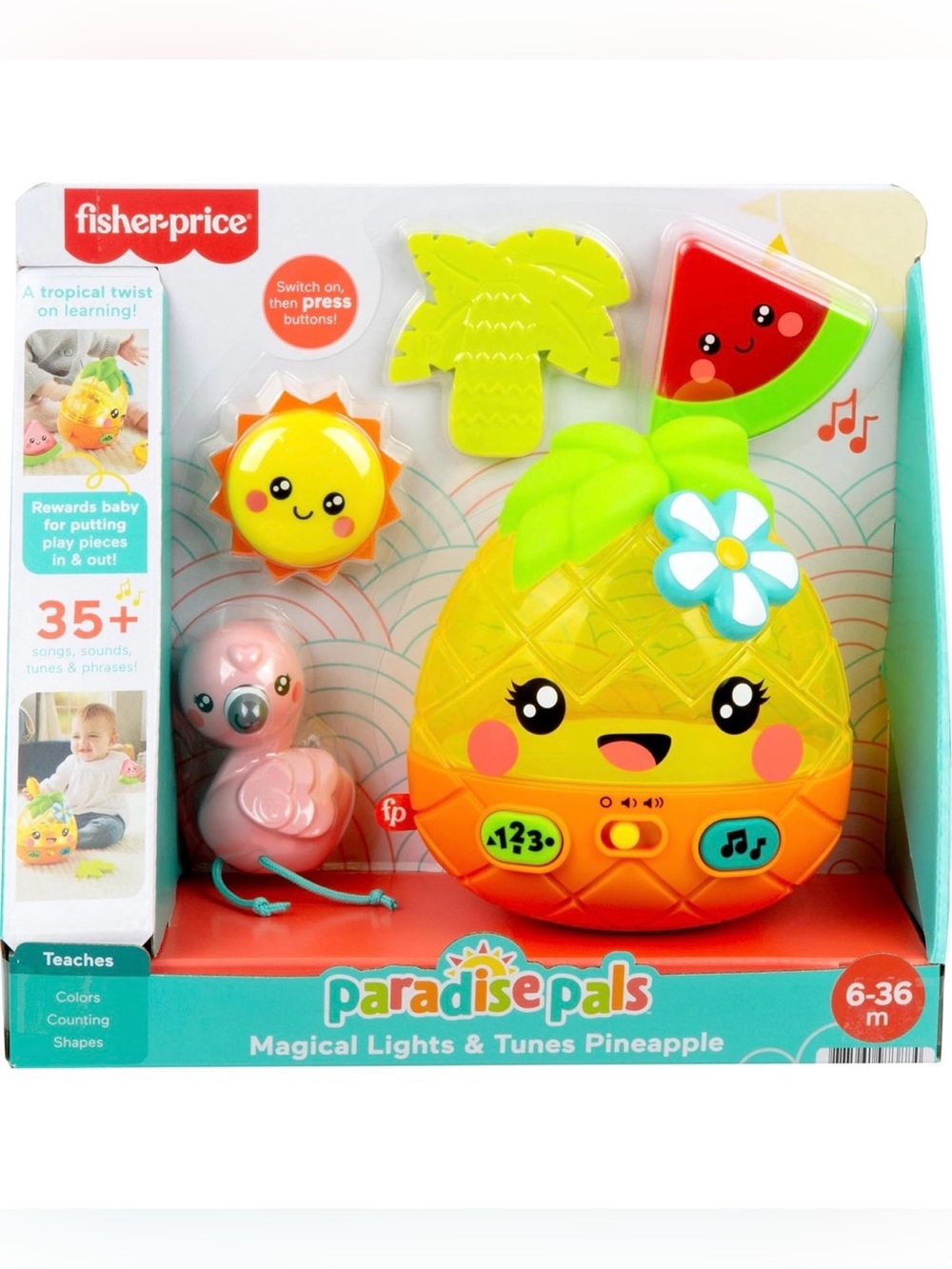 Fisher-Price Paradise Pals Magical Lights & Tunes Pineapple 💛